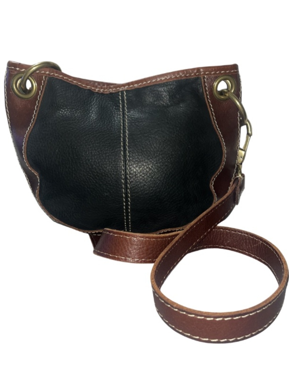 Vintage Fossil Patchwork Tooled
Leather Hobo Bag - Excellent
Condition - Picture 7 of 7